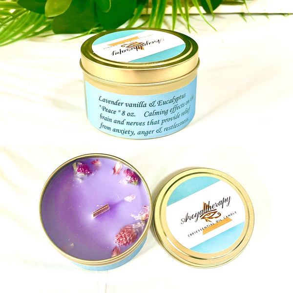 “Peace” Aroyaltherapy soy candle 8 oz